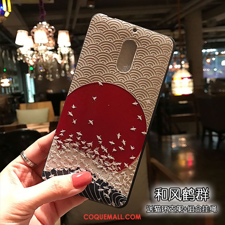 Étui Nokia 6 Tout Compris Support Vent, Coque Nokia 6 Téléphone Portable Grue