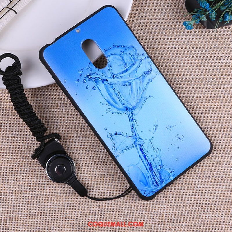 Étui Nokia 6 Téléphone Portable Bleu Créatif, Coque Nokia 6 Personnalité Marque De Tendance