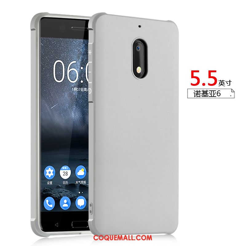 Étui Nokia 6 Téléphone Portable Personnalité Protection, Coque Nokia 6 Bleu Incassable