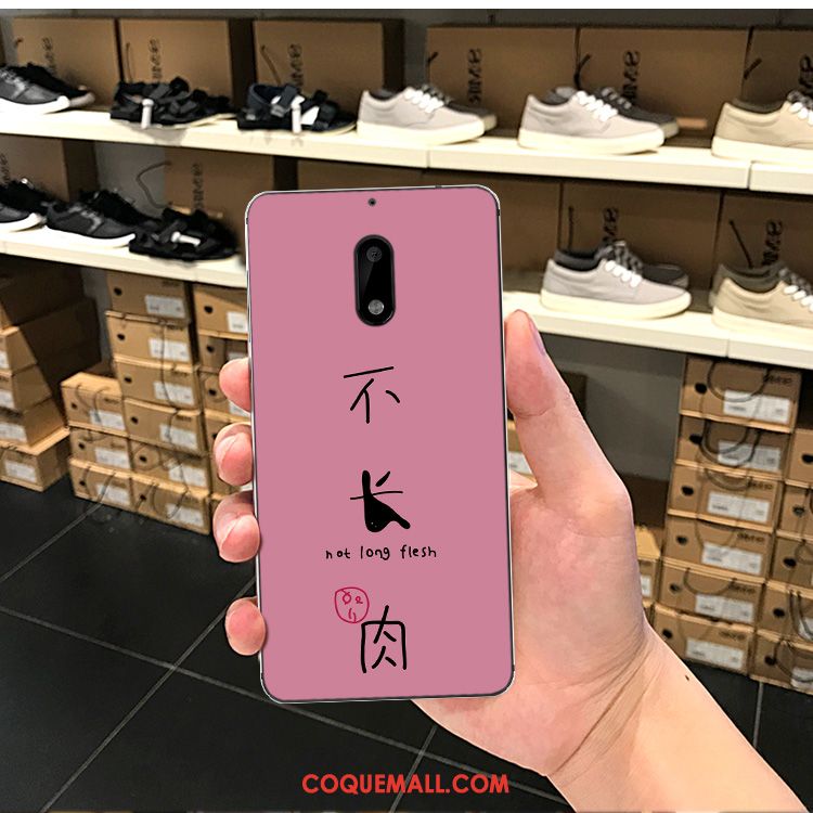 Étui Nokia 6 Téléphone Portable Tout Compris Cœur, Coque Nokia 6 Longue Fluide Doux