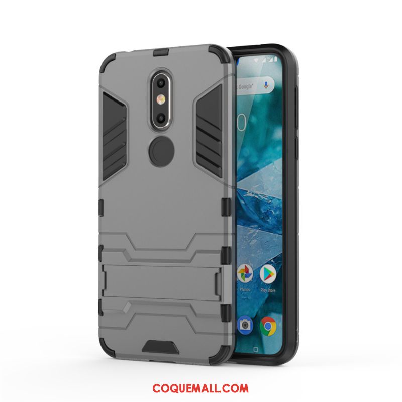 Étui Nokia 7.1 Armure Or Tendance, Coque Nokia 7.1 Support Protection