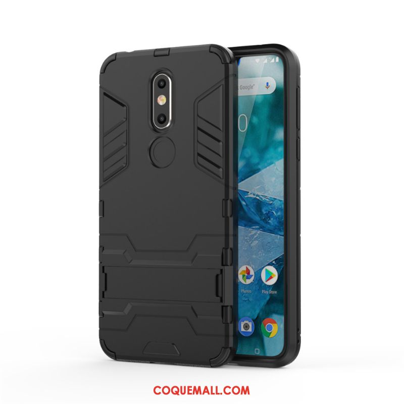 Étui Nokia 7.1 Armure Or Tendance, Coque Nokia 7.1 Support Protection