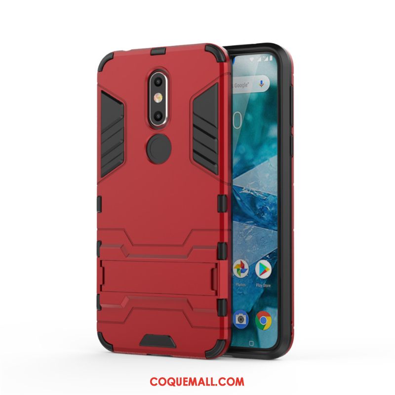 Étui Nokia 7.1 Armure Or Tendance, Coque Nokia 7.1 Support Protection