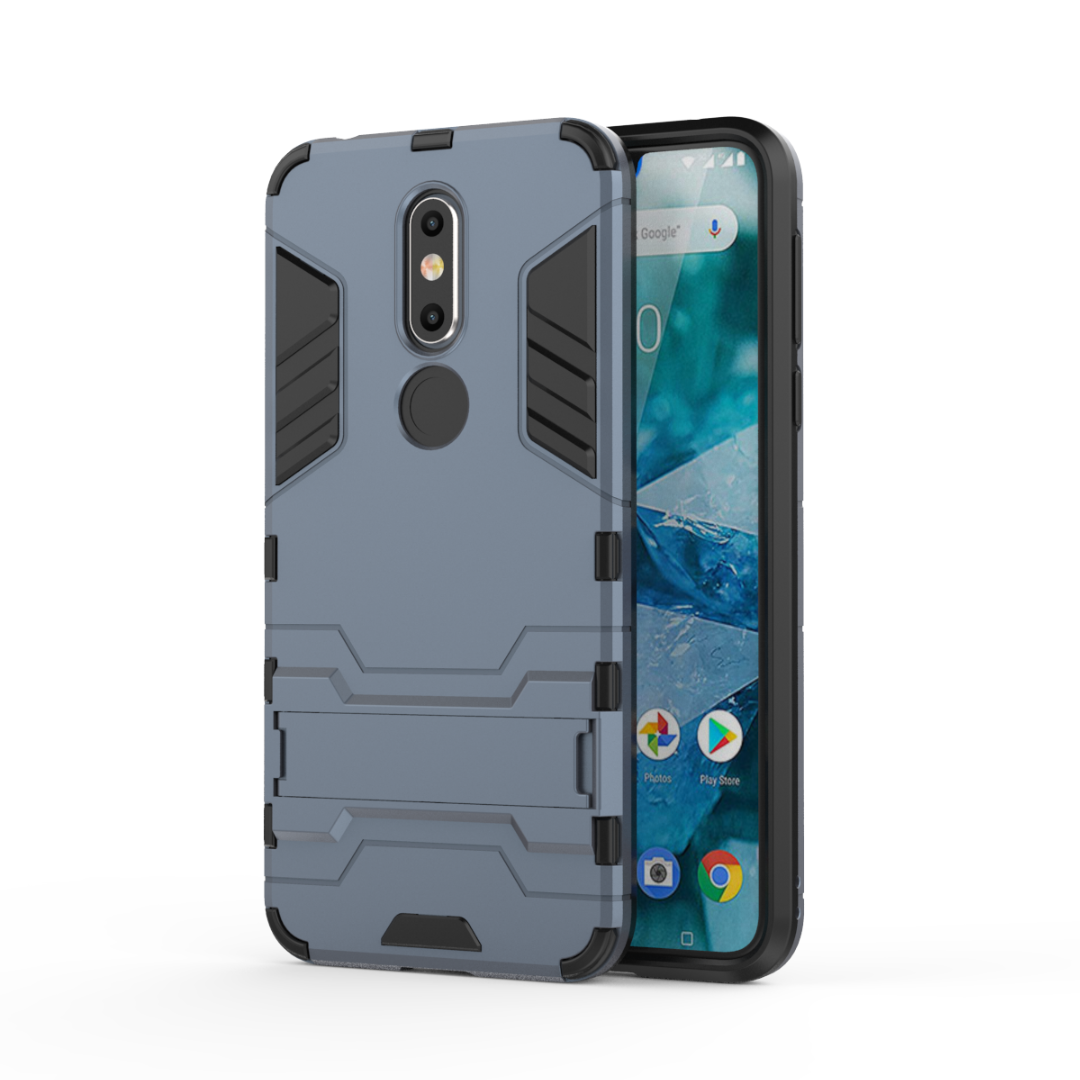 Étui Nokia 7.1 Armure Or Tendance, Coque Nokia 7.1 Support Protection