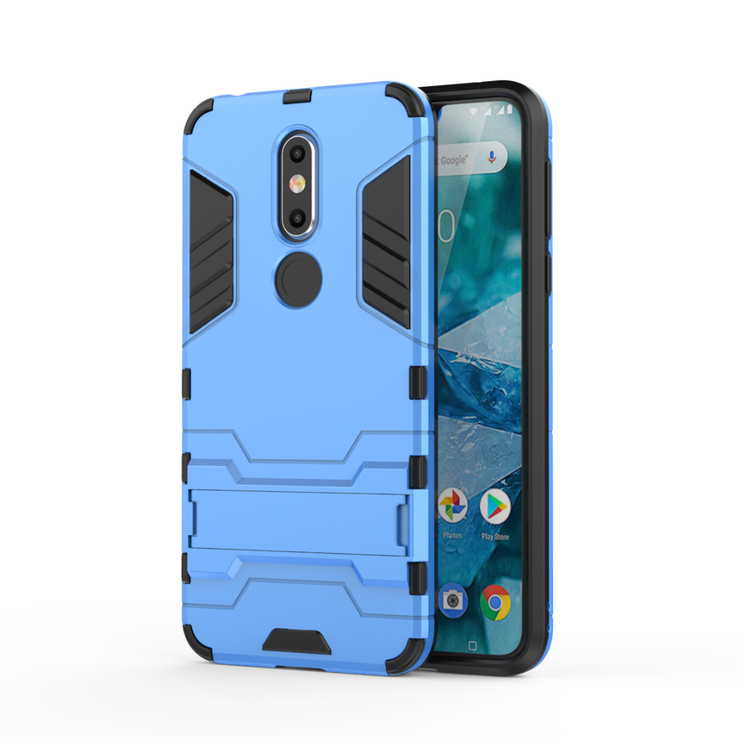 Étui Nokia 7.1 Armure Or Tendance, Coque Nokia 7.1 Support Protection