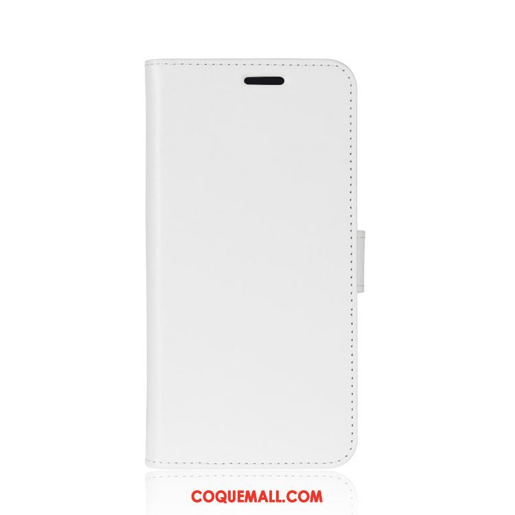 Étui Nokia 7.1 Blanc En Cuir Carte, Coque Nokia 7.1 Téléphone Portable