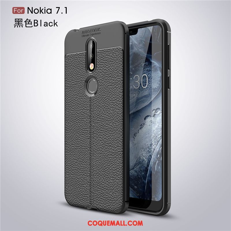 Étui Nokia 7.1 Business Étoile Mode, Coque Nokia 7.1 Silicone Protection