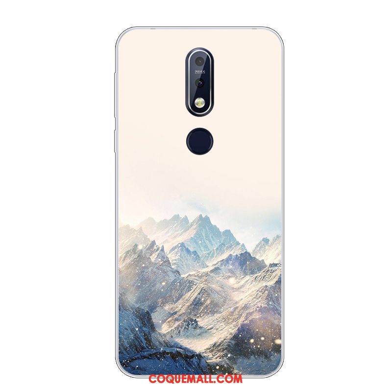 Étui Nokia 7.1 Charmant Téléphone Portable Protection, Coque Nokia 7.1 Silicone Fluide Doux