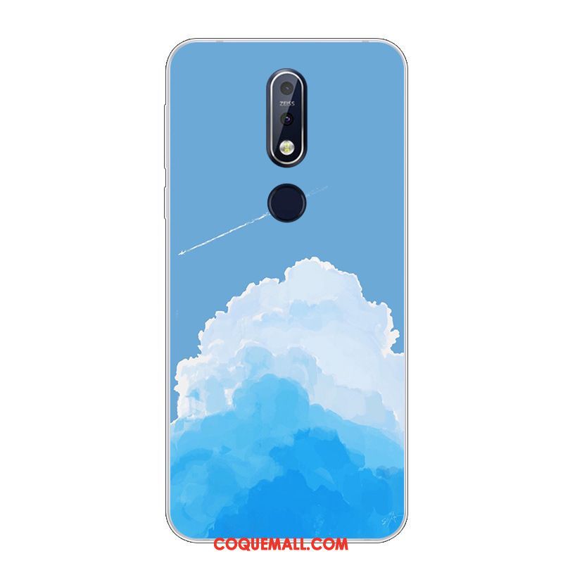 Étui Nokia 7.1 Charmant Téléphone Portable Protection, Coque Nokia 7.1 Silicone Fluide Doux