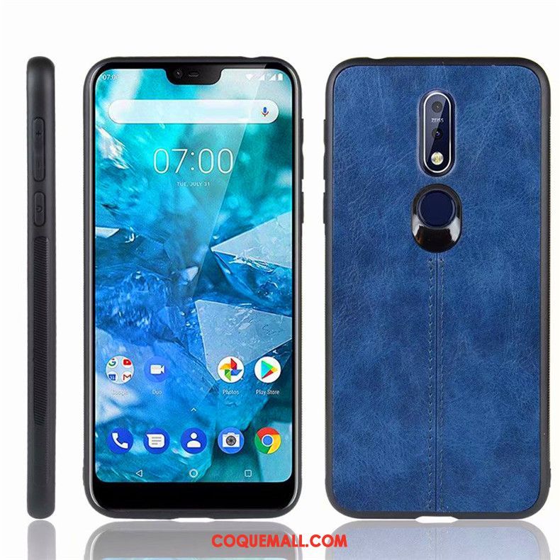 Étui Nokia 7.1 Créatif Jaune Incassable, Coque Nokia 7.1 Tout Compris Simple