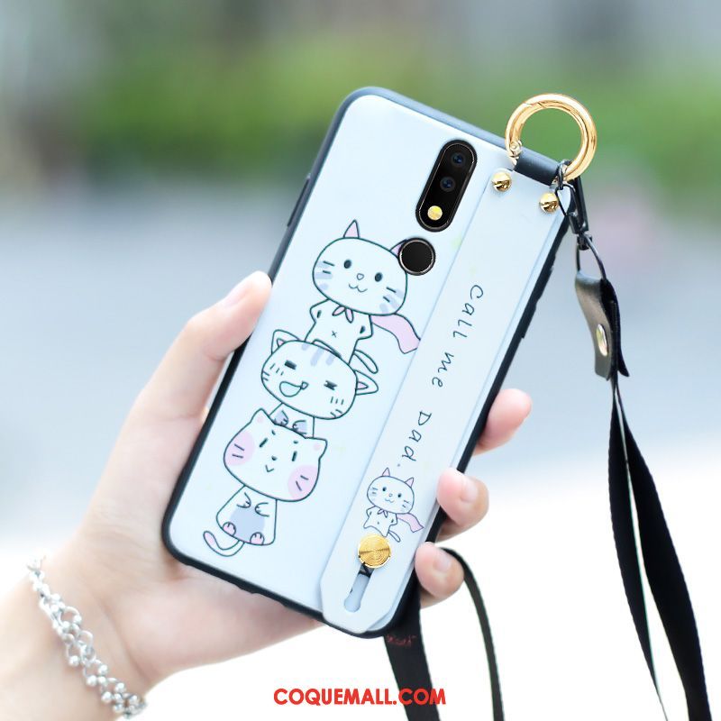 Étui Nokia 7.1 Dessin Animé Protection Silicone, Coque Nokia 7.1 Tendance Net Rouge