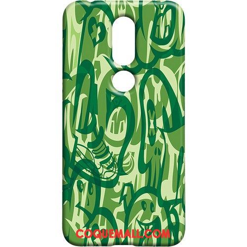 Étui Nokia 7.1 Nouveau Camouflage Téléphone Portable, Coque Nokia 7.1 Vert Cool