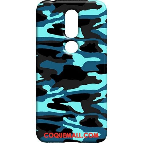 Étui Nokia 7.1 Nouveau Camouflage Téléphone Portable, Coque Nokia 7.1 Vert Cool