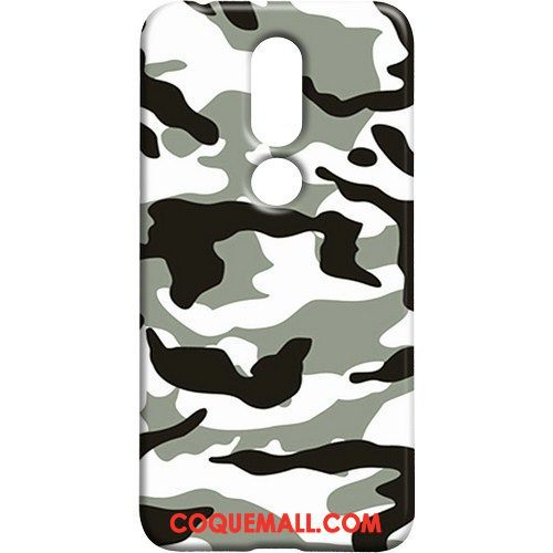 Étui Nokia 7.1 Nouveau Camouflage Téléphone Portable, Coque Nokia 7.1 Vert Cool