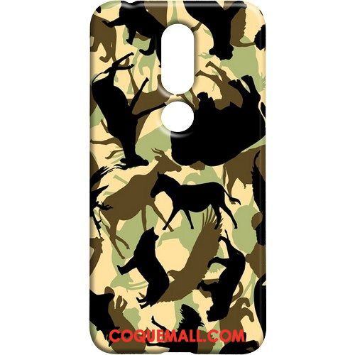 Étui Nokia 7.1 Nouveau Camouflage Téléphone Portable, Coque Nokia 7.1 Vert Cool