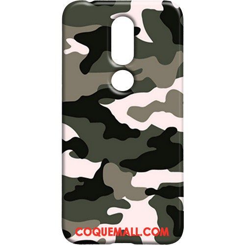 Étui Nokia 7.1 Nouveau Camouflage Téléphone Portable, Coque Nokia 7.1 Vert Cool