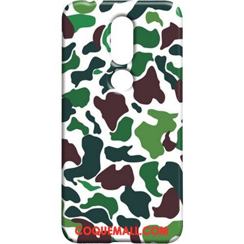 Étui Nokia 7.1 Nouveau Camouflage Téléphone Portable, Coque Nokia 7.1 Vert Cool