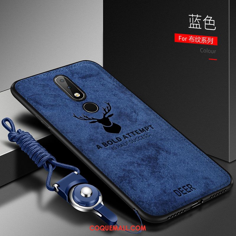 Étui Nokia 7.1 Personnalité Téléphone Portable Incassable, Coque Nokia 7.1 Fluide Doux Tout Compris Braun