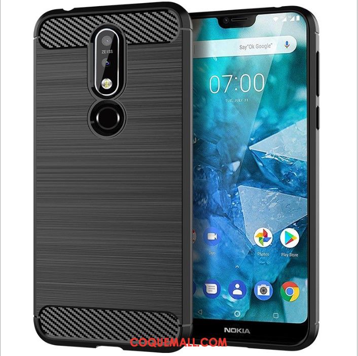 Étui Nokia 7.1 Protection Créatif Téléphone Portable, Coque Nokia 7.1 Incassable Gris