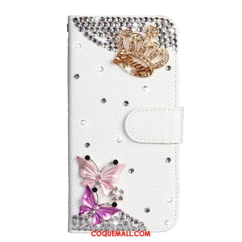 Étui Nokia 7.1 Protection En Cuir Manuel, Coque Nokia 7.1 Incruster Strass Téléphone Portable