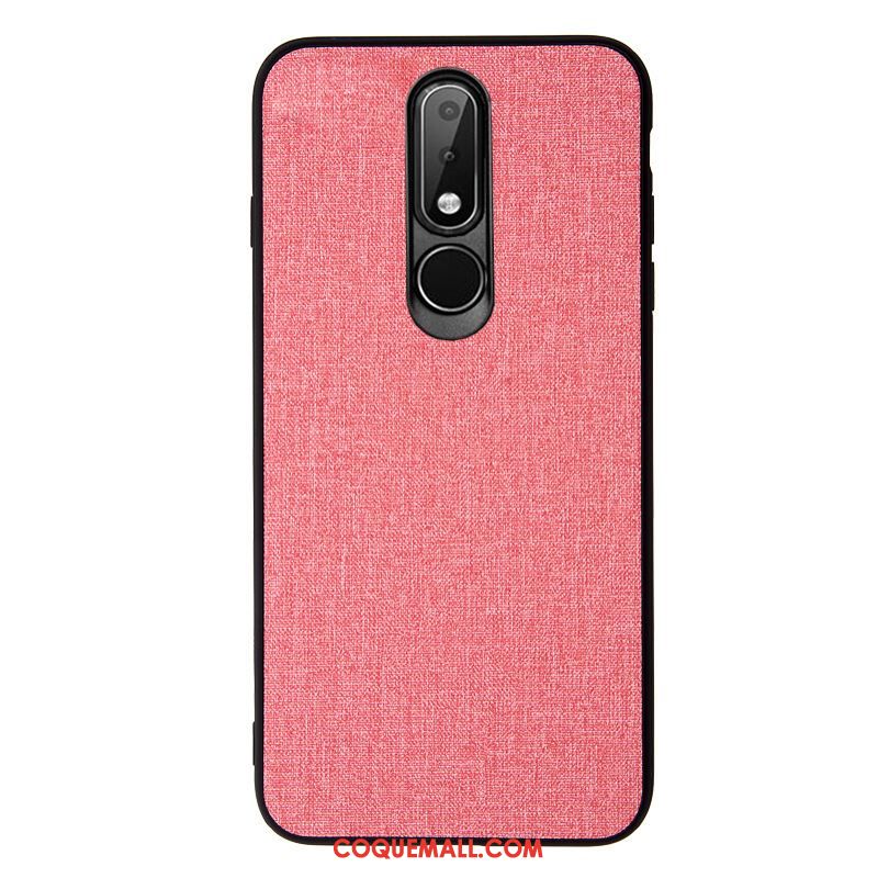 Étui Nokia 7.1 Tissu Téléphone Portable Protection, Coque Nokia 7.1 Braun