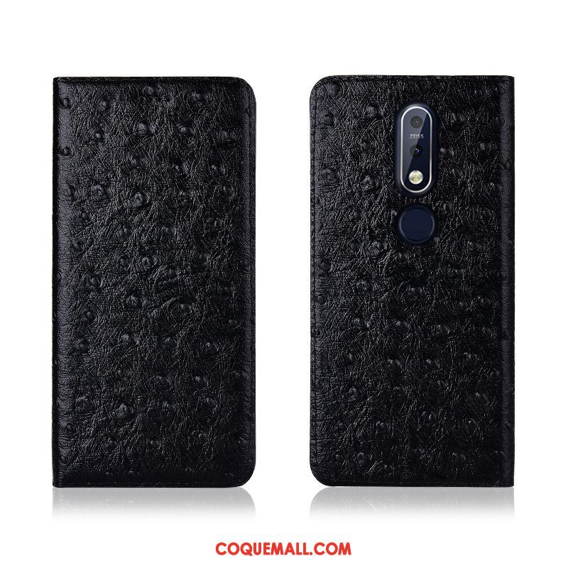 Étui Nokia 7.1 Tout Compris Incassable Protection, Coque Nokia 7.1 Oiseau Fluide Doux Braun