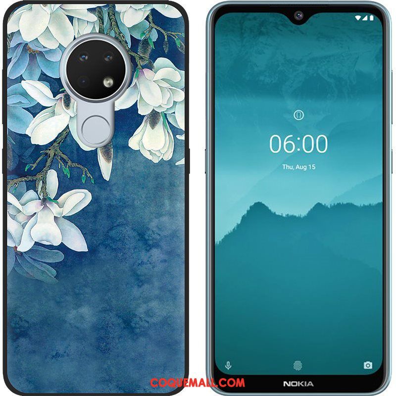 Étui Nokia 7.2 Chaud Rose Téléphone Portable, Coque Nokia 7.2 Noir Peinture