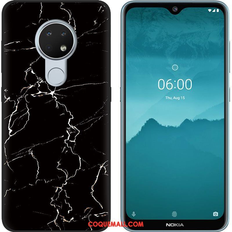 Étui Nokia 7.2 Chaud Rose Téléphone Portable, Coque Nokia 7.2 Noir Peinture