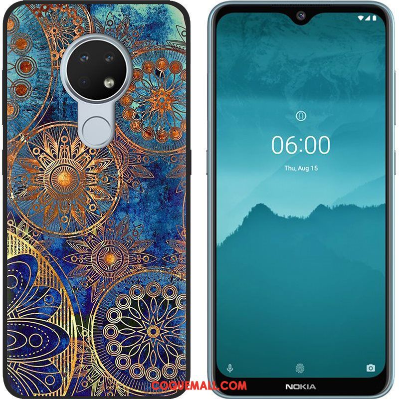 Étui Nokia 7.2 Chaud Rose Téléphone Portable, Coque Nokia 7.2 Noir Peinture