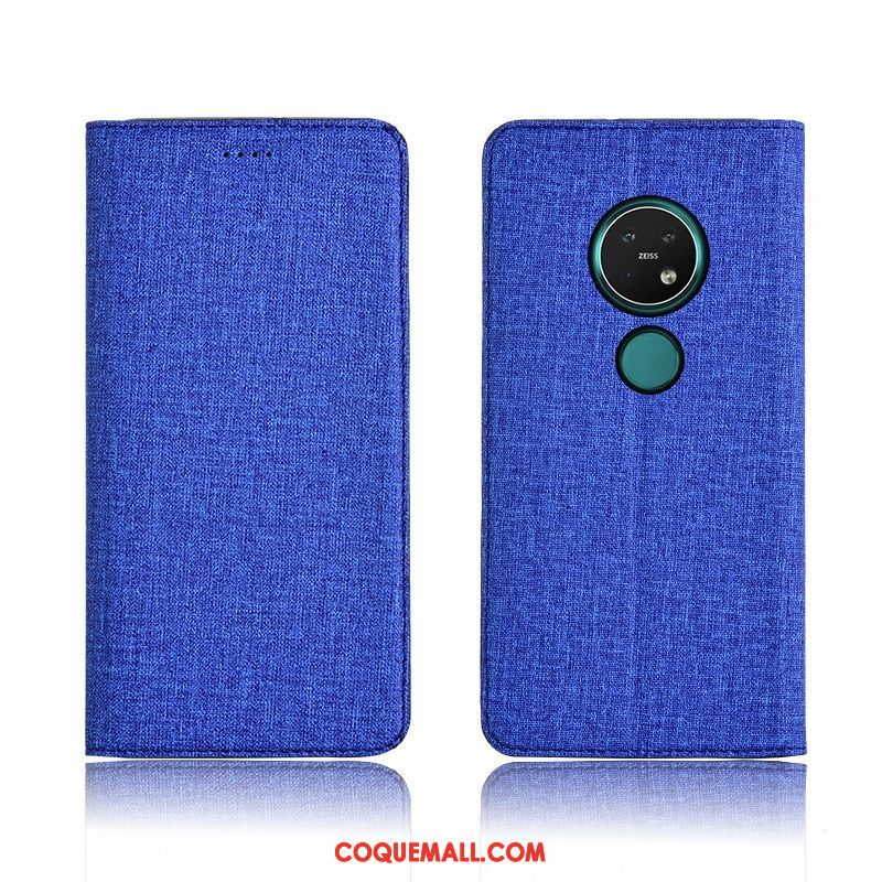 Étui Nokia 7.2 Haute Téléphone Portable Tout Compris, Coque Nokia 7.2 Lin Protection Braun