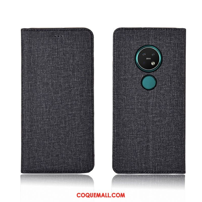 Étui Nokia 7.2 Haute Téléphone Portable Tout Compris, Coque Nokia 7.2 Lin Protection Braun