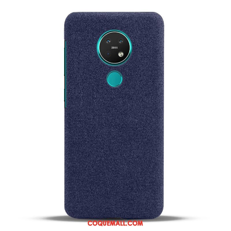 Étui Nokia 7.2 Incassable Foncé Téléphone Portable, Coque Nokia 7.2 Tissu Gris