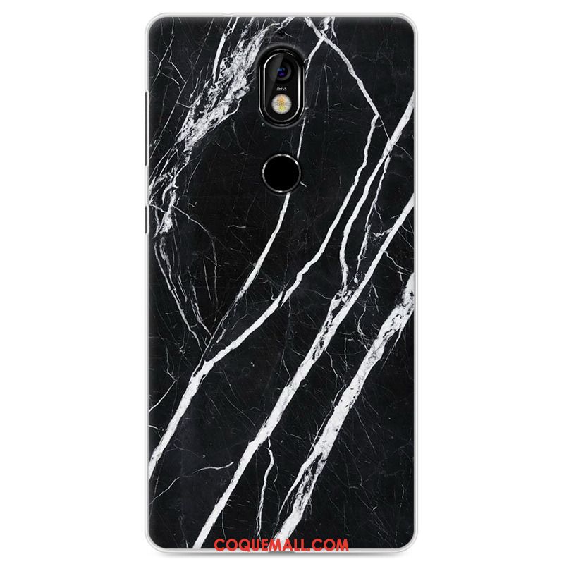 Étui Nokia 7 Personnalité Protection Bleu, Coque Nokia 7 Fluide Doux Téléphone Portable