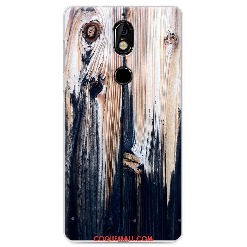 Étui Nokia 7 Personnalité Protection Bleu, Coque Nokia 7 Fluide Doux Téléphone Portable