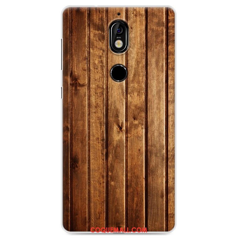 Étui Nokia 7 Personnalité Protection Bleu, Coque Nokia 7 Fluide Doux Téléphone Portable