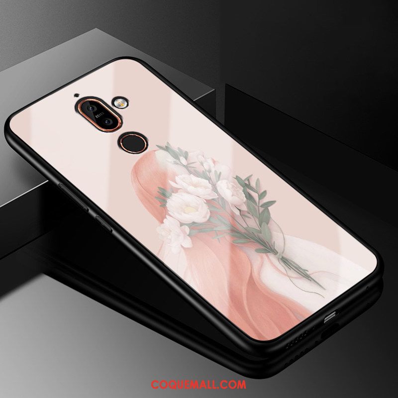 Étui Nokia 7 Plus Art Bleu Marin Téléphone Portable, Coque Nokia 7 Plus Drôle Mode