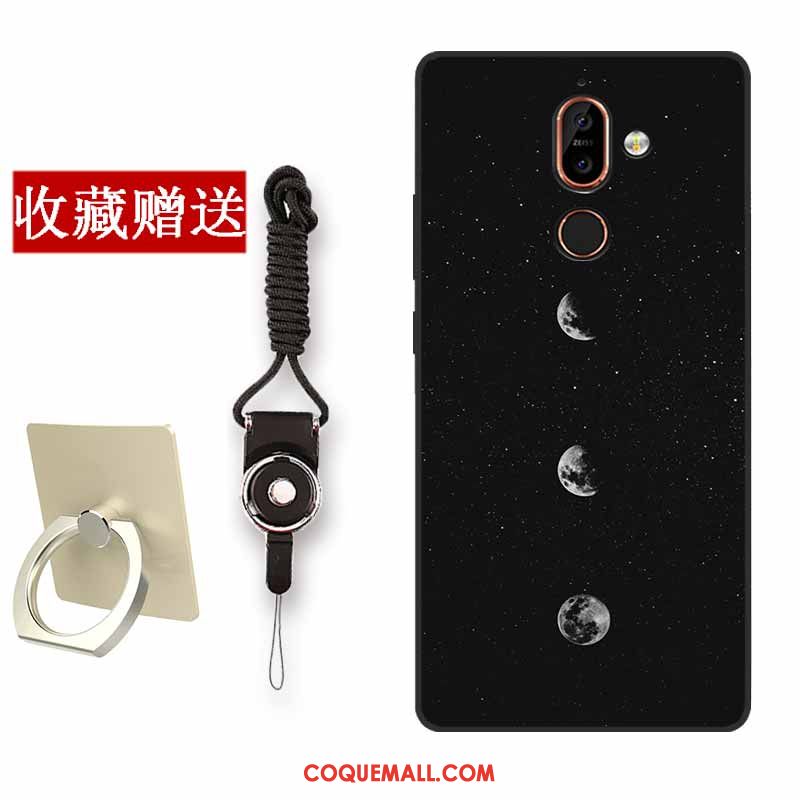 Étui Nokia 7 Plus Créatif Protection Tendance, Coque Nokia 7 Plus Violet Téléphone Portable