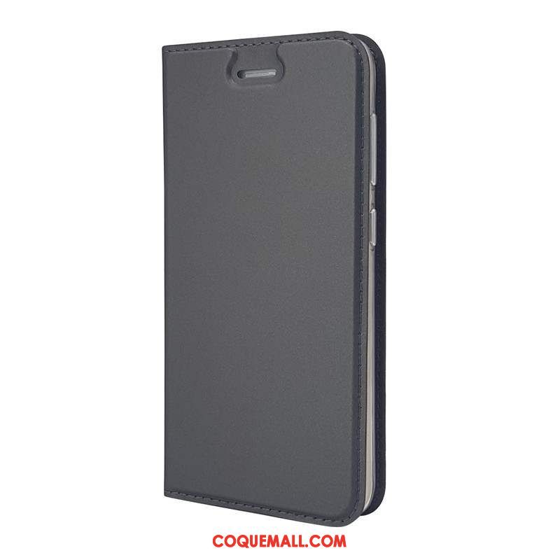 Étui Nokia 7 Plus En Cuir Téléphone Portable Noir, Coque Nokia 7 Plus Clamshell Protection