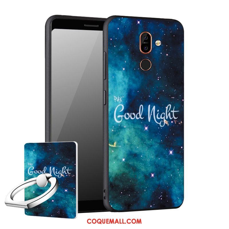 Étui Nokia 7 Plus Incassable Bleu Protection, Coque Nokia 7 Plus Téléphone Portable Tout Compris