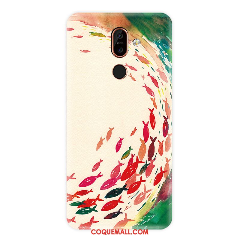 Étui Nokia 7 Plus Incassable Téléphone Portable Délavé En Daim, Coque Nokia 7 Plus Couleur Nouveau