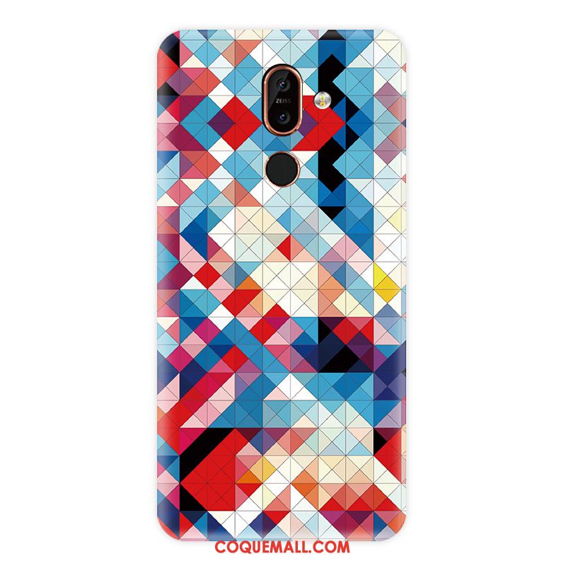 Étui Nokia 7 Plus Incassable Téléphone Portable Délavé En Daim, Coque Nokia 7 Plus Couleur Nouveau