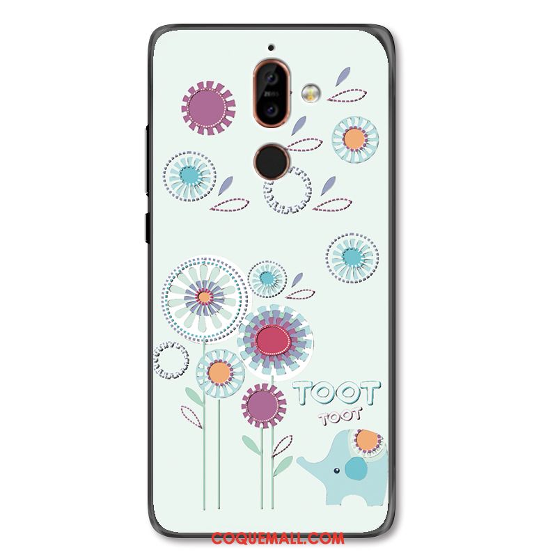 Étui Nokia 7 Plus Mode Dessin Animé Pissenlit, Coque Nokia 7 Plus Incassable Personnalité