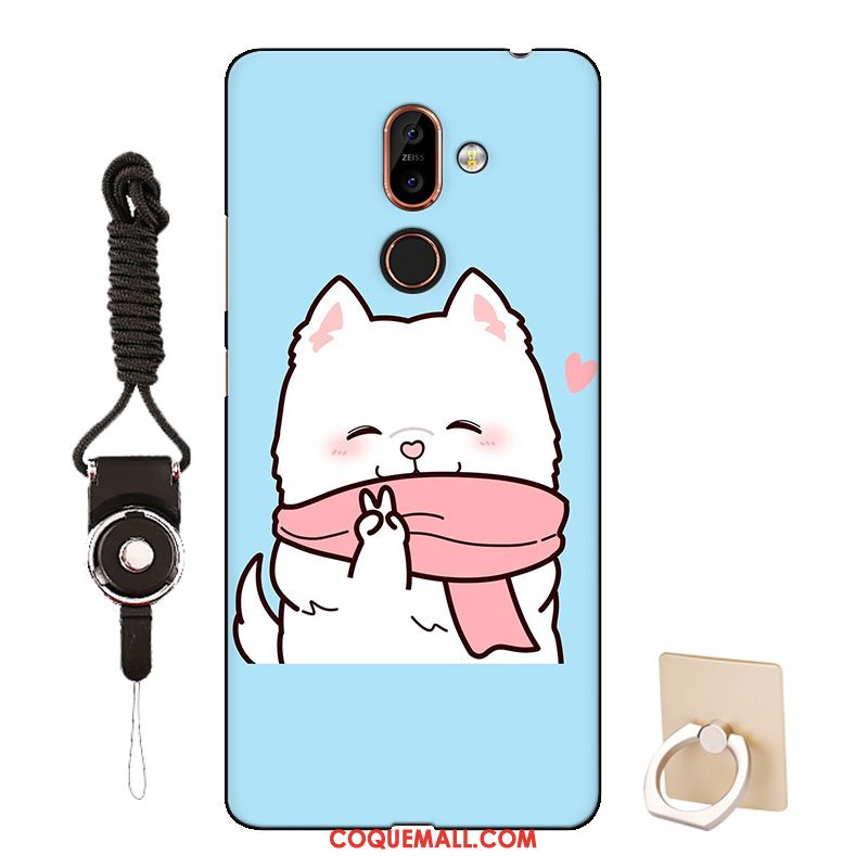 Étui Nokia 7 Plus Personnalisé Dessin Animé Téléphone Portable, Coque Nokia 7 Plus Modèle Rose