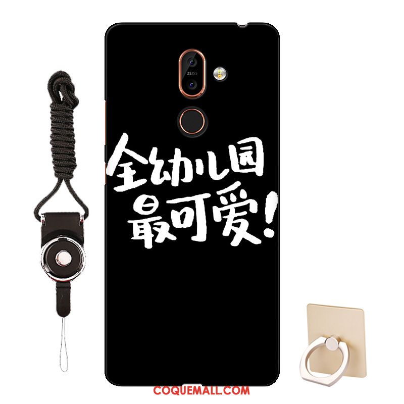 Étui Nokia 7 Plus Personnalisé Dessin Animé Téléphone Portable, Coque Nokia 7 Plus Modèle Rose