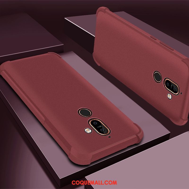 Étui Nokia 7 Plus Protection Incassable Violet, Coque Nokia 7 Plus Tout Compris Téléphone Portable