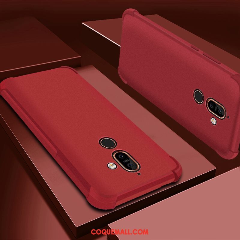 Étui Nokia 7 Plus Protection Incassable Violet, Coque Nokia 7 Plus Tout Compris Téléphone Portable