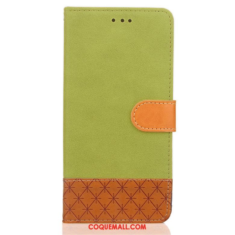 Étui Nokia 7 Plus Protection Silicone Vert, Coque Nokia 7 Plus Clamshell Cuir