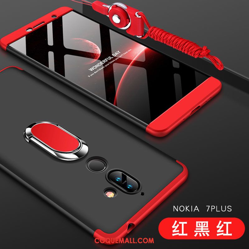 Étui Nokia 7 Plus Tout Compris Rose Protection, Coque Nokia 7 Plus Téléphone Portable Difficile