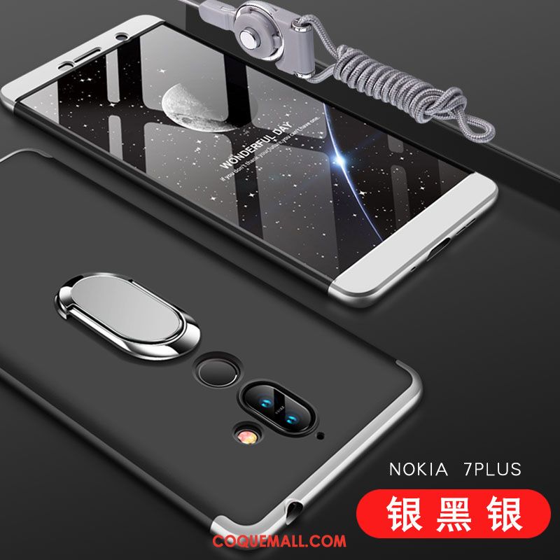 Étui Nokia 7 Plus Tout Compris Rose Protection, Coque Nokia 7 Plus Téléphone Portable Difficile