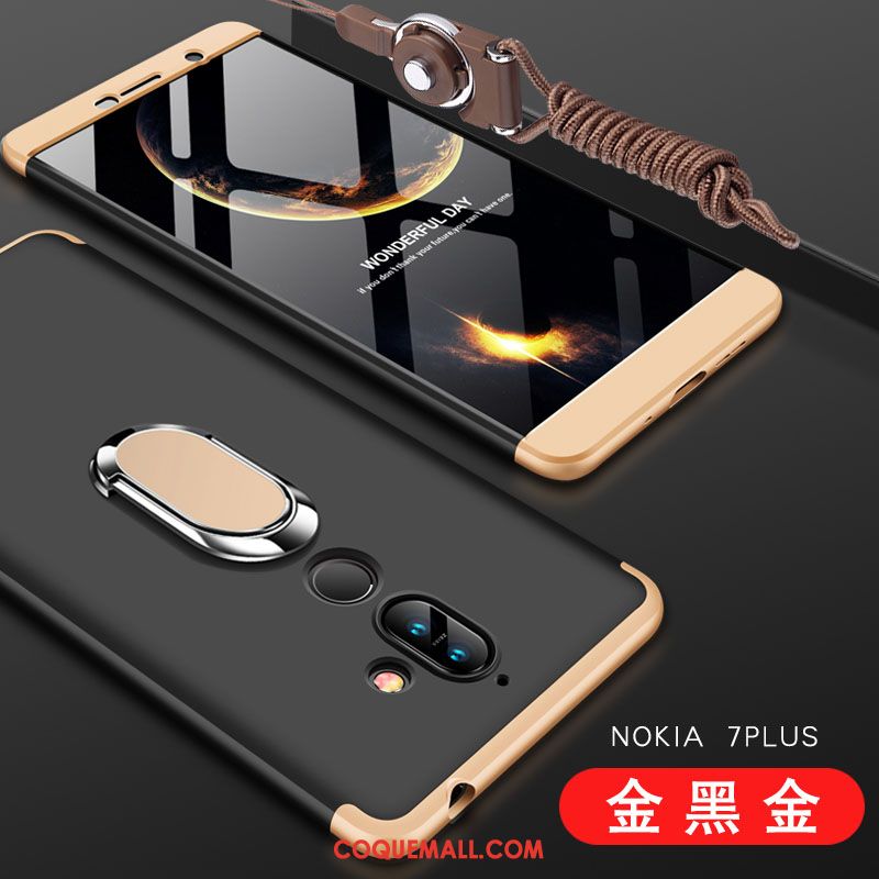 Étui Nokia 7 Plus Tout Compris Rose Protection, Coque Nokia 7 Plus Téléphone Portable Difficile